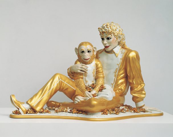 Jeff Koons, Michael Jackson and Bubbles, 1988. Private collection. © Jeff Koons