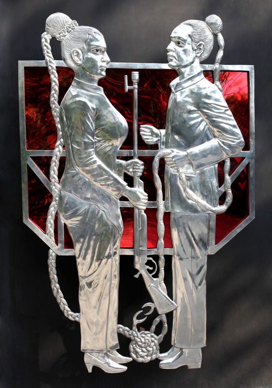 Entang Wiharso, Double Protection, 2014, Bernier/Eliades Gallery Archive