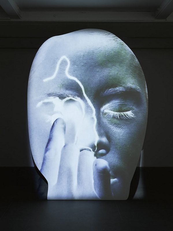 Tony Oursler, GEN, 2014, Wood and Projection, 263 x 185 x 58 cm, Lisson Gallery Archive
