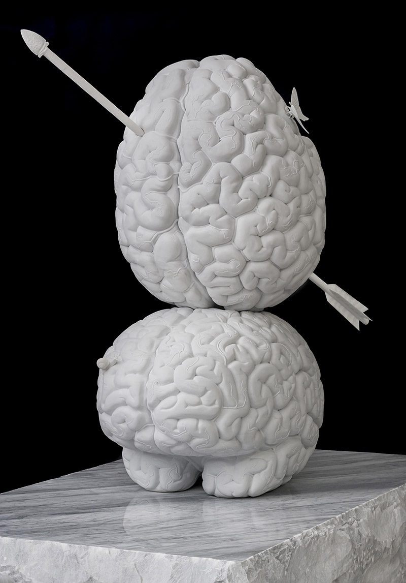 Jan Fabre, The brain as a heart, 2015, Marble, ca 260 h x 170 x 280 cm, Photo: Pat Verbruggen / Copyright Angelos bvba, Deweer Gallery Archive