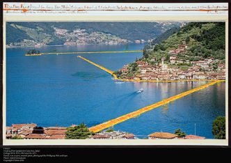 Christo, The Floating Piers, Project for Lake Iseo, Italy, 2014
