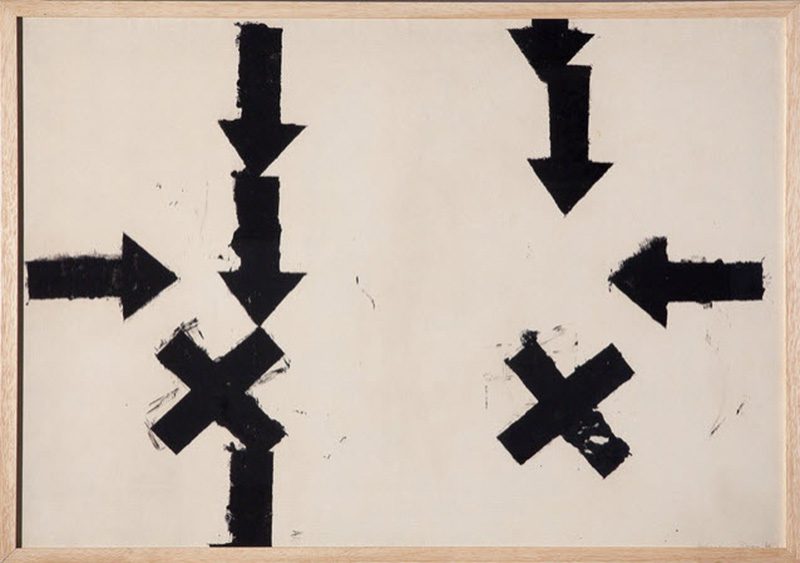 Jannis Kounellis, Senza titolo, 1960, Courtesy Erica Ravenna Fiorentini Arte Contemporanea