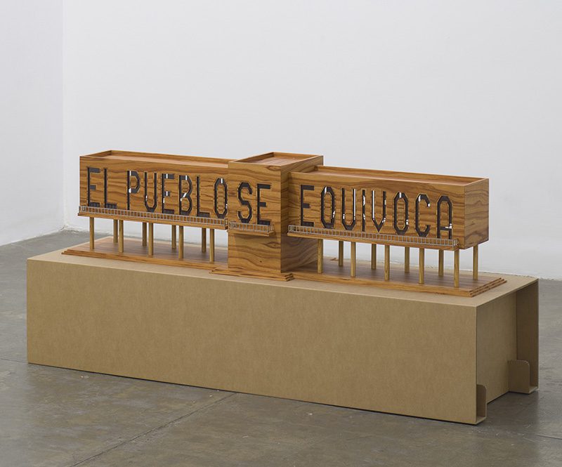 Los Carpinteros, El Pueblo se Equivoca (maqueta), 2015, Photo: Eduardo Ortega, Courtesy Galeria Fortes Vilaça