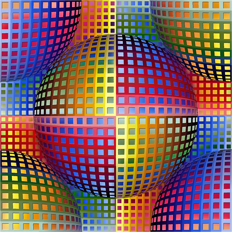 Victor Vasarely  Op Art, Optical Art, Geometric Abstraction