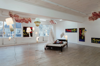 Alex Rathbone, Down, installation view, The Sunday Painter Gallery