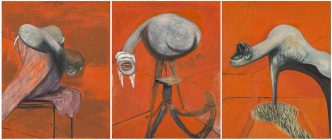 Francis Bacon, Three Studies for Figures at the Base of a Crucifixion, c.1944, © Tate, Courtesy Tate Liverpool