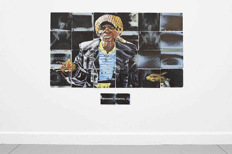 Donald Rodney, Britannia Hospital 2, 1988, Photo: Peter Cox, Courtesy Van Abbemuseum