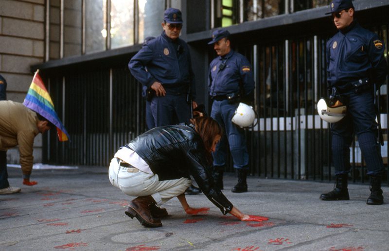 The Ministry has blood on his hands, 1 December 1995, Archivo Queer? Andres Senra, cc lcence at Madrid-Spain, Courtesy Van Abbemuseum