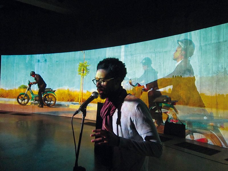 Nástio Mosquito, Flourishing Seeds, 2012, Live Performance at The Tanks of Tate Modern-London, Courtesy Nástio Mosquito and Fondazione Prada