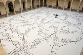 Parastou Forouhar, Written Room, 2009 – ongoing, Courtesy the artist and Pi Artworks Istanbul/London