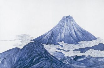 Kawamoto Masukichi (1831–1907), Ornamental panel “Mount Fuji” Japan, Seto, Meiji period (1868–1912), ca. 1872, © MAK