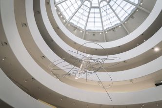 László Moholy-Nagy, Dual Form with Chromium Rods, 1946, Solomon R. Guggenheim Museum-New York, Solomon R. Guggenheim Founding Collection 48.1149, © 2016 Hattula Moholy-Nagy/VG Bild Kunst-Bonn/Artists Rights Society (ARS)-New York, Photo: David Heald, © Solomon R. Guggenheim Foundation