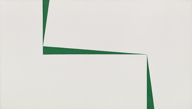 Carmen Herrera, Blanco y Verde, 1967, Private Collection, New York, © Carmen Herrera