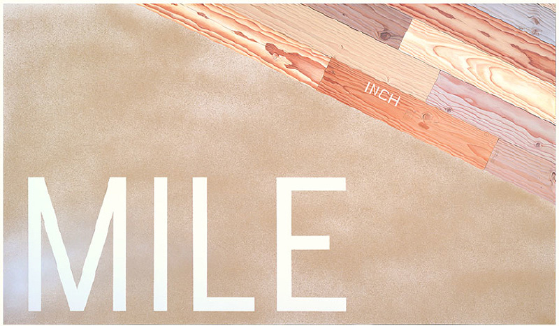 Ed Ruscha, Inch, Mile, 2016, © Ed Ruscha, Gagosian Gallery Archive