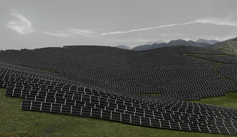 Andreas Gursky, Les Mées, 2016, © Andreas Gursky, VG Bild-Kunst-Bonn 2016, Courtesy Sprüth Magers