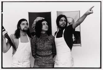 Allan Sekula, This Ain’t China: A Photonovel (Detail), 1974, 29 black & white photographs (8 x10 each, mounted on board) and single color photograph (8 x 10, mounted on board) in 8 frames, 9 color photographs (8 x 10 each, mounted on board) in single frame, 5 frames: 56.51 x 73.66 cm, each, 3 frames:, 79.37 x 69.85 cm, each, 1 frame: 112.11 x 132.08 cm, each, unique, Courtesy Christopher Grimes Gallery