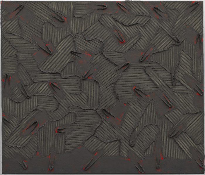 Park Seo-Bo, Ecriture No. 931204, 1993, Mixed media with Korean Hanji paper on canvas, 46 x 53.5 cm, © the artist, Photo © White Cube (Ben Westoby)