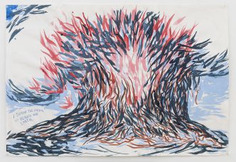 Raymond Pettibon, No Title (I thank the…), 2005, Pen and ink on paper, 55.9 x 81.3 cm, Courtesy David Zwirner-New York