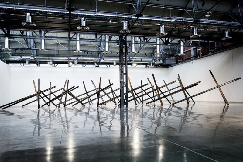 Jannis Kounellis, Relámpagos sobre México, Exhibition View at MECA (29/1-30/6/16), MECA Archive