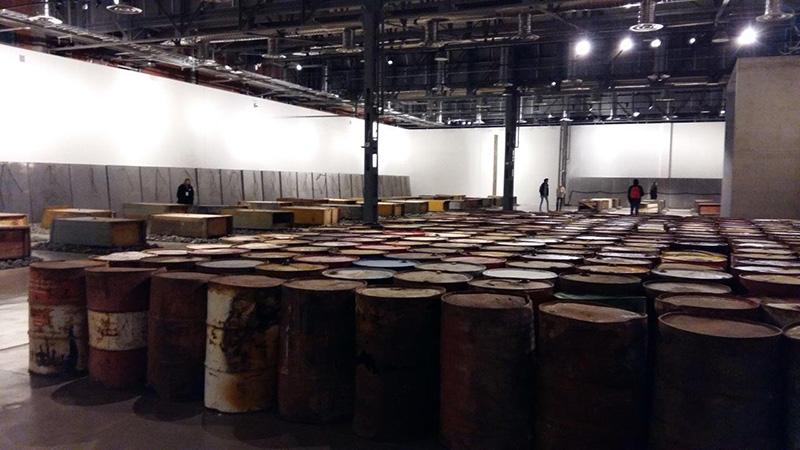 Jannis Kounellis, Relámpagos sobre México, Exhibition View at MECA (29/1-30/6/16), MECA Archive