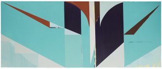 Jaime Gili, A401 esca, 2016, Acrylic on canvas, 110 x 300 cm, Cecilia Brunson Projects