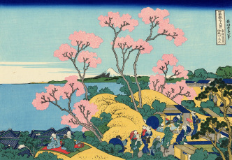Hokusai Katsushika, The Fuji from Gotenyama at Shinagawa on the Tokaido
