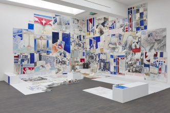 Anna Oppermann, Paradoxe Intentionen (Das Blaue vom Himmel herunterlügen), 1988-1992, Installation view S.M.A.K. 2017, Photo: Dirk Pauwels, Courtesy Estate Anna Oppermann & Galerie Barbara Thumm