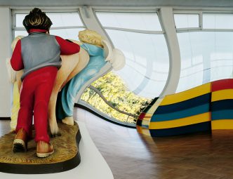 Louise Lawler, Produced in 1988, Purchased in 1989; Produced in 1989, Purchased in 1993 (adjusted to fit), distorted for the times, 1995/2010, Dimensions variable, Courtesy the artist and Metro Pictures, © 2017 Louise Lawler