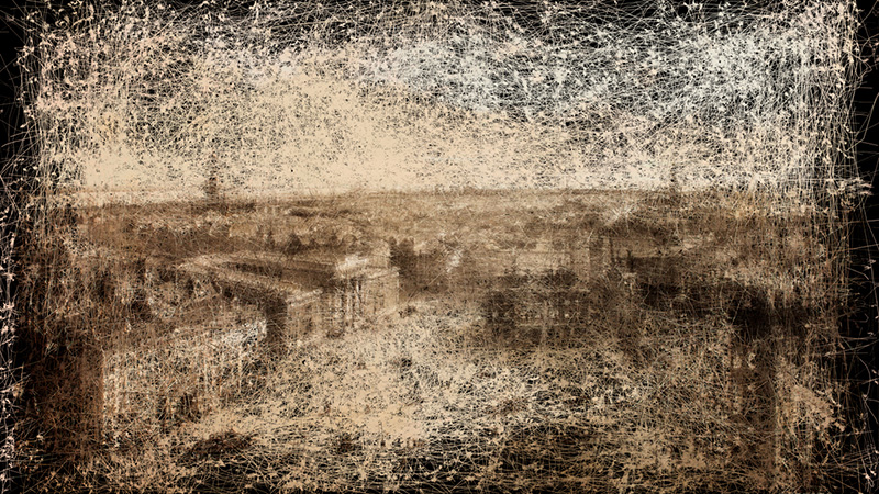 Mariano Sardon in collaboration with Mariano Sigman, All I have from your memory is a map / Drawing by the eys, 2017, Media installation, Supported by UNTREF (Universidad Nacional De Tres Febrero)-Buenos Aires and MUNTREF (Centro de Arte y Ciencia)-Buenos Aires, Courtesy of the artist