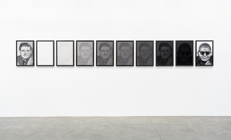 Mounir Fatmi, As a Black Man, 2013-14, Series of 10 C-prints, each 60 x 40 cm, Lawrie Shabibi Gallery Archive