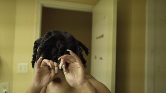 Martine Syms, Incense Sweaters & Ice (Film still) 2017, Courtesy the artist and Bridget Donahue-New York, MoMA Archive