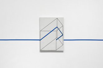 Edward Krasiński, Intervention 27, 1975, Tape and paint on hardboard, © Tate, London 2015, Stedelijk Museum Archive