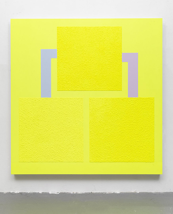 Peter Halley, 200 DEGREES, Acrylic, day-glo acrylic, Roll-a-Tex on canvas, 196.2 x 190.5 x 10.1 cm, Gary Tatintsian Gallery Archive