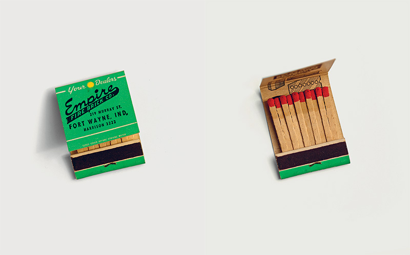 Left & Right: Elisabetta Benassi, Empire, 2017, matches, 4,7 x 4 cm, Courtesy and © Elisabetta Benassi, Courtesy the artist and Collezione Maramotti