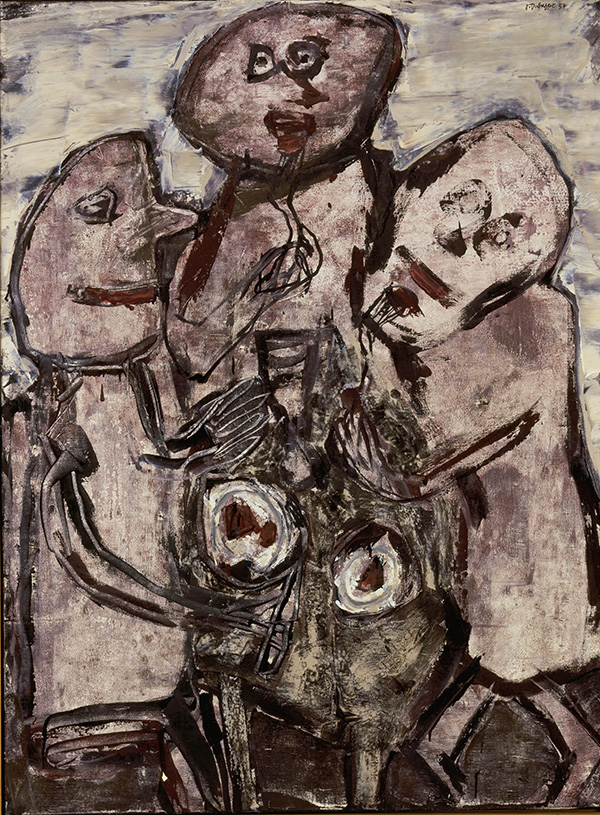 Jean Dubuffet, Grillade de boeuf, 1957, Oil on canvas, 130 x 96 m, Collection Stedelijk Museum Amsterdam