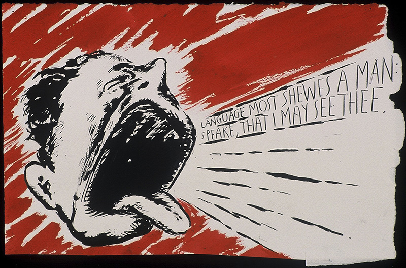 Raymond Pettibon, No Title (Language most shewes...), 2000, Bonnefanten Museum Archive