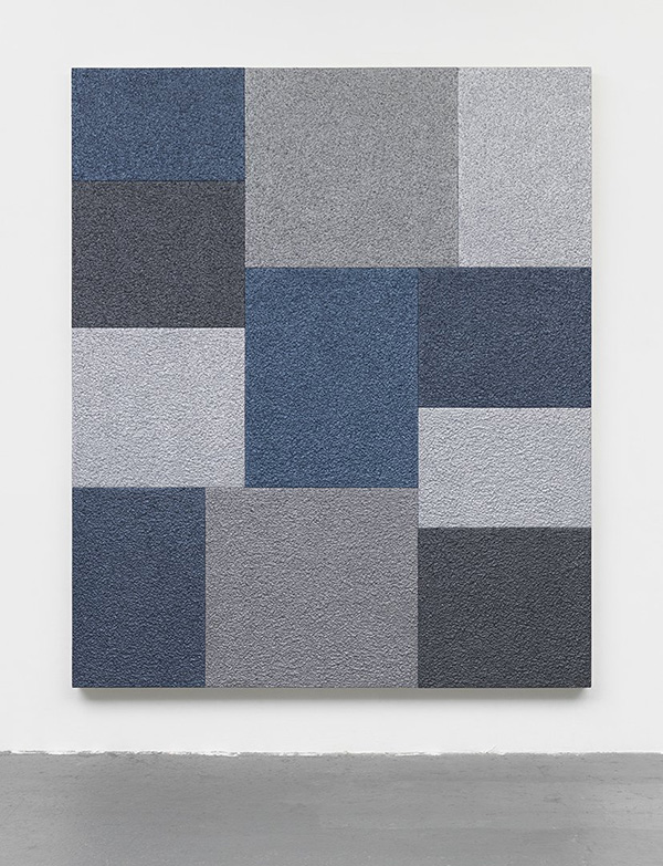 Peter Halley, SPACEWALK, 2017, Acrylic, metallic acrylic, pearlscement acrylic, Roll-a-Tex on canvas, 237.5 x 199.5 x 10.1 cm, Gary Tatintsian Gallery Archive