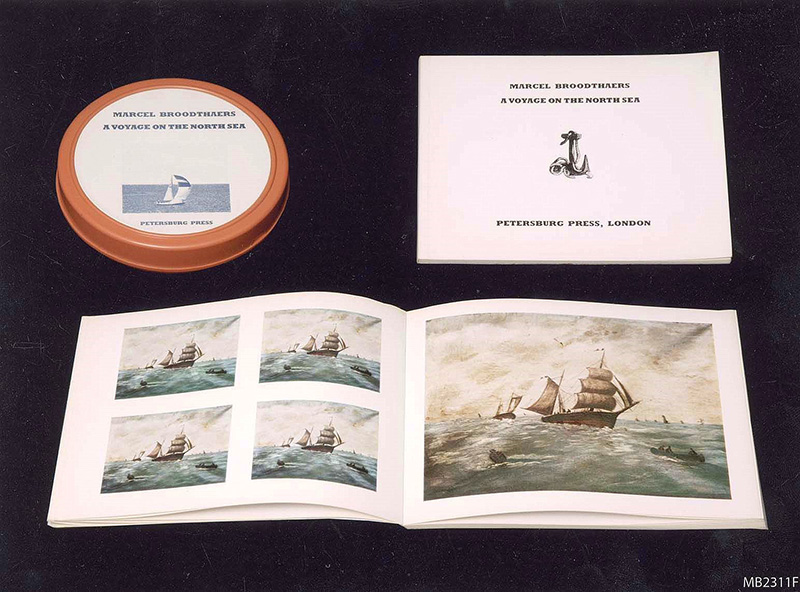 Marcel Broodthaers, A Voyage on the North Sea, 1973, Film (16 mm, b/w, silent, 4’23’’), book, Dimensions variable, Coll. Fundação de Serralves - Museu de Arte Contemporânea, Porto, Portugal. Acquisition 1999