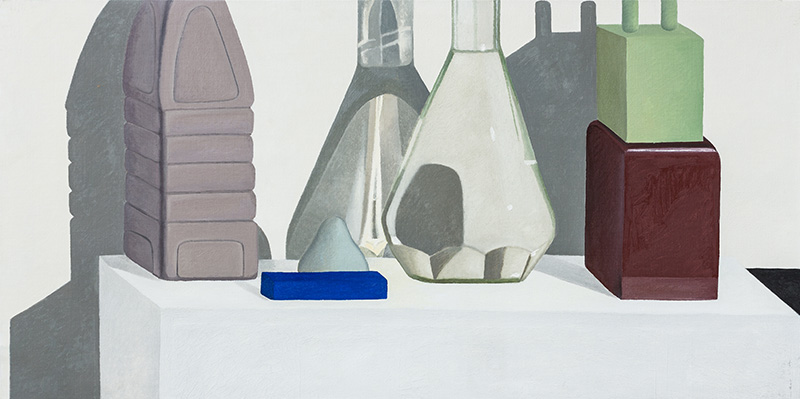 Nathalie Du Pasquier, Oil on canvas, 50x100 cm, 2004, Courtesy Pace Gallery