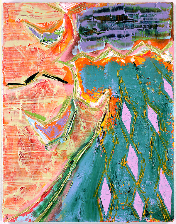 Kazumi Nakamura, A Bird in its Existence 306 (Red-necked Phalarope) Phalaropus Lobatus, 2016, Acrylic on cotton, 34 3/4 x 26 7/8 inches, Courtesy Blum & Poe