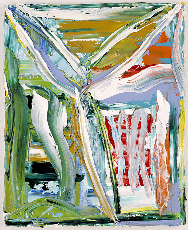 Kazumi Nakamura, Praying that the Pickers of Mulberry Leaves Lose their Minds, 2016, Oil on canvas, 25 3/4 x 20 7/8 inches, Courtesy Blum & Poe