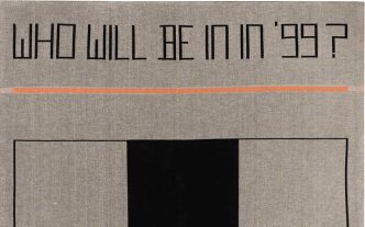Rosemarie Trockel, Who Will Be In In '99? (Detail), 1988, signed, titled and dated '1988' (on fabric affixed to the stretcher), knitted wool stretched over canvas, 210.2 x 160 cm., This work is number two from an edition of three, plus one artist's proof, (L0454 / 5776), © DACS 2017, Skarstedt Archive
