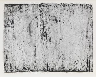 Richard Serra, Ramble 3-54, 2015, Etching Ink, paintstick, silica and lithocrayon on paper, 50.2 x 64.1 cm, C/o Pictoright Amsterdam, 2017