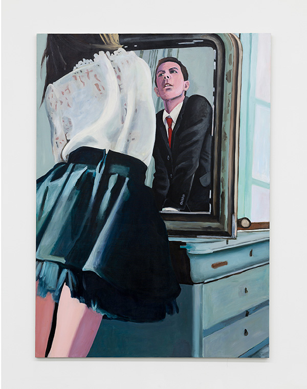 Merlin Carpenter, Victoria, 2017, Acrylic on linen, 250 x 180 cm, Courtesy of the artist and Galerie Neu-Berlin