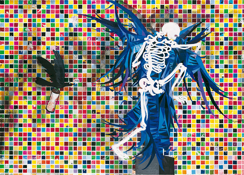 Daniel Richter, Alles Ohne Nichts, 2006-2007, Oil on Canvas, 230 x 320 cm, Tatintsian Collection, © Jochen Littkemann0Berlin / © Bildrecht-Wien 2017, 21er Haus Archive