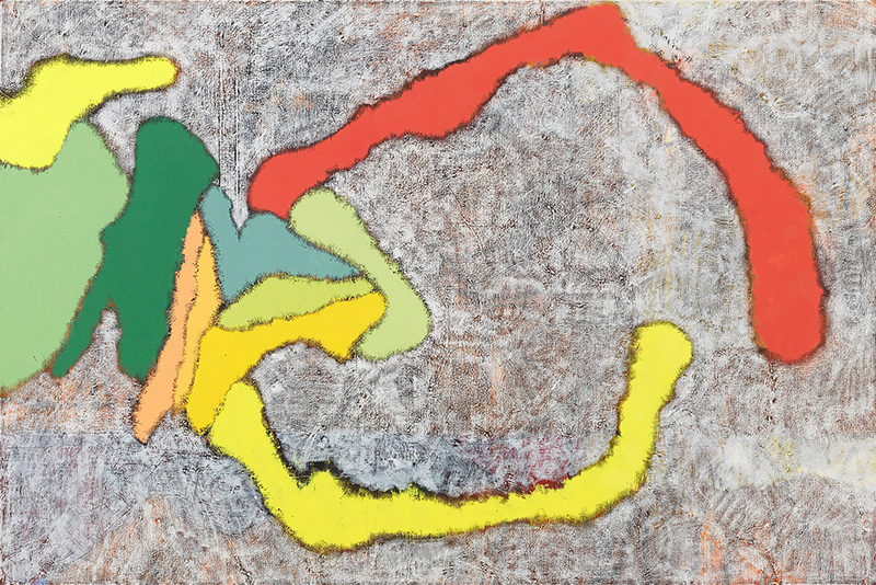 Daniel Richter, Werden die Roten die Schwarzen schlagen?, 2015, Oil on canvas, 200 × 300 cm, Private collection Lütjenburg, © Bildrecht-Wien 2017, 21er Haus Archive