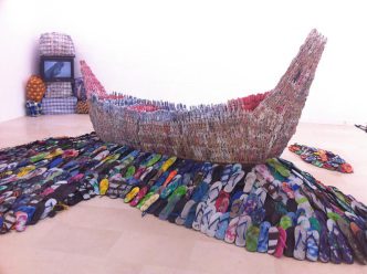 Installation view-Stop Ma Pa Ta (My Raw Material is Not Your Material), Villa Arson Archive