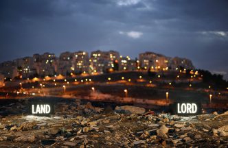 Shimon Attie, LAND LORD, 2014, from the series Facts on the Ground, Courtesy of Jack Shainman Gallery-New York
