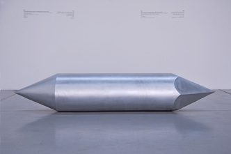 Iman Issa, Heritage Studies #5, 2015, Aluminum, vinyl text , Installation, The Palestinian Museum Archive