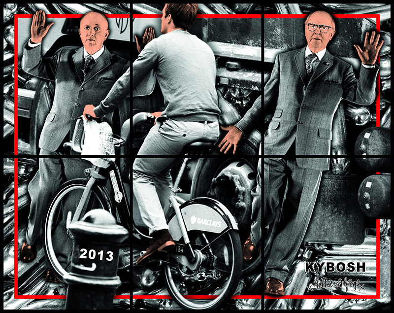 Gilbert & George, KYBOSH, 2013, 151 × 191 cm, © Gilbert & George, Courtesy of Galerie Thaddaeus Ropac London/Paris/Salzburg, Ludwig Museum Archive